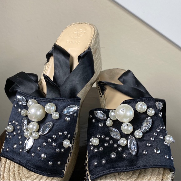 Guess - Tie Up Beaded Espradilles - Picture 14 of 14